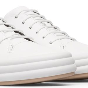 Camper Hoops - White Leather Minimalist Sneakers